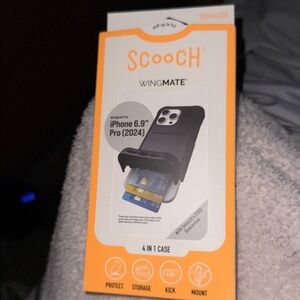 Wingmate Card-Holder Phone Case for iPhone 6.9" Pro (2024) - Black